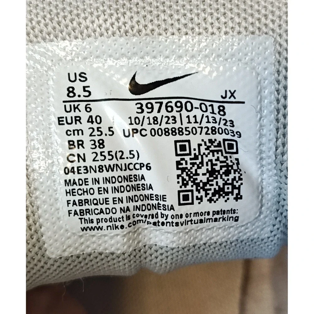Nike Air Max Command Women 8.5 Grey 397690-018 Low‎ Top Athletic Sneakers